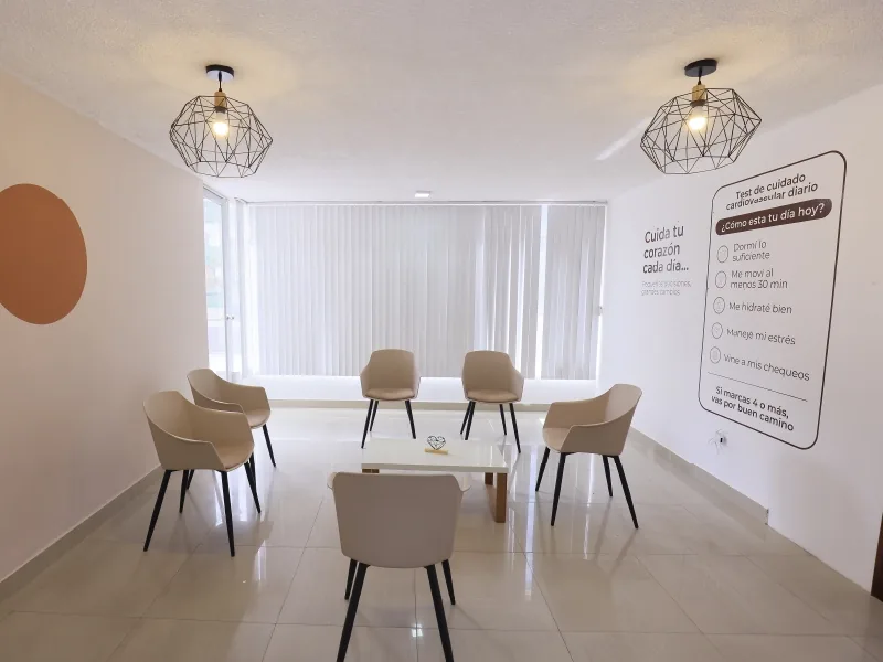Sala educativa de ZENDA para charlas sobre hábitos saludables